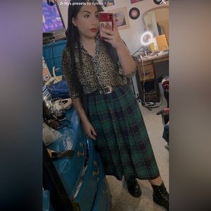 Vintage plaid skirt